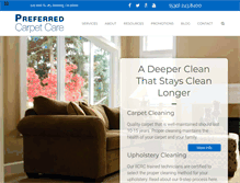 Tablet Screenshot of preferredcarpetcare.com